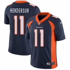 Men's Nike Denver Broncos #11 Carlos Henderson Navy Blue Alternate Vapor Untouchable Limited Player NFL Jersey