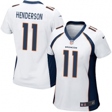 Women's Nike Denver Broncos #11 Carlos Henderson Game White NFL Jersey
