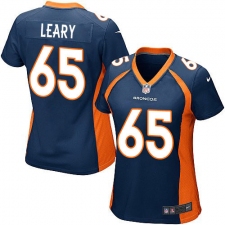 Women's Nike Denver Broncos #65 Ronald Leary Game Navy Blue Alternate NFL Jersey
