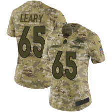 Women's Nike Denver Broncos #65 Ronald Leary Limited Camo 2018 Salute to Service NFL Jersey