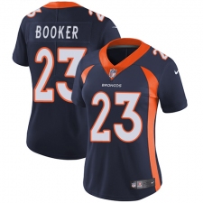 Women's Nike Denver Broncos #23 Devontae Booker Elite Navy Blue Alternate NFL Jersey