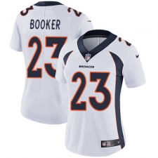 Women's Nike Denver Broncos #23 Devontae Booker Elite White NFL Jersey