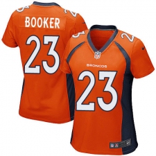 Women's Nike Denver Broncos #23 Devontae Booker Game Orange Team Color NFL Jersey