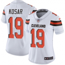 Women's Nike Cleveland Browns #19 Bernie Kosar Elite White NFL Jersey