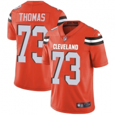 Youth Nike Cleveland Browns #73 Joe Thomas Orange Alternate Vapor Untouchable Limited Player NFL Jersey