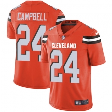 Men's Nike Cleveland Browns #24 Ibraheim Campbell Orange Alternate Vapor Untouchable Limited Player NFL Jersey
