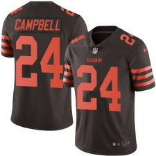 Youth Nike Cleveland Browns #24 Ibraheim Campbell Limited Brown Rush Vapor Untouchable NFL Jersey