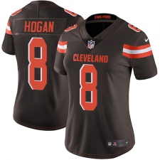 Women's Nike Cleveland Browns #8 Kevin Hogan Elite Brown Team Color NFL Jersey