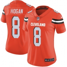 Women's Nike Cleveland Browns #8 Kevin Hogan Elite Orange Alternate NFL Jersey