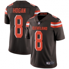 Youth Nike Cleveland Browns #8 Kevin Hogan Brown Team Color Vapor Untouchable Limited Player NFL Jersey