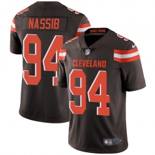 Men's Nike Cleveland Browns #94 Carl Nassib Brown Team Color Vapor Untouchable Limited Player NFL Jersey