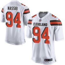 Men's Nike Cleveland Browns #94 Carl Nassib Game White NFL Jersey