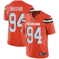 Men's Nike Cleveland Browns #94 Carl Nassib Orange Alternate Vapor Untouchable Limited Player NFL Jersey