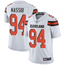 Men's Nike Cleveland Browns #94 Carl Nassib White Vapor Untouchable Limited Player NFL Jersey