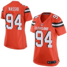 Women's Nike Cleveland Browns #94 Carl Nassib Game Orange Alternate NFL Jersey