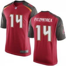 Men's Nike Tampa Bay Buccaneers #14 Ryan Fitzpatrick Game Red Team Color NFL Jersey
