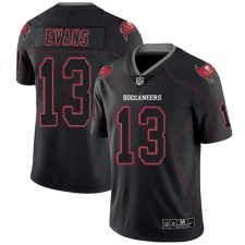 Men's Nike Tampa Bay Buccaneers #13 Mike Evans Limited Lights Out Black Rush NFL Jersey