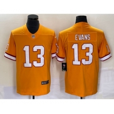 Men's Nike Tampa Bay Buccaneers #13 Mike Evans Yellow Throwback Limited Stitched Jersey