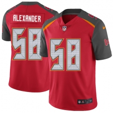Men's Nike Tampa Bay Buccaneers #58 Kwon Alexander Red Team Color Vapor Untouchable Limited Player NFL Jersey