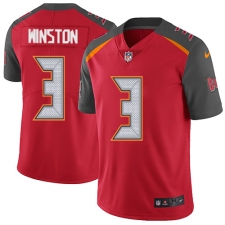 Men's Nike Tampa Bay Buccaneers #3 Jameis Winston Limited Red Rush Drift Fashion NFL Jersey