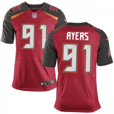 Men's Nike Tampa Bay Buccaneers #91 Robert Ayers Elite Red Team Color NFL Jersey