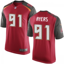 Men's Nike Tampa Bay Buccaneers #91 Robert Ayers Game Red Team Color NFL Jersey
