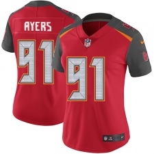 Women's Nike Tampa Bay Buccaneers #91 Robert Ayers Red Team Color Vapor Untouchable Limited Player NFL Jersey