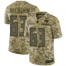 Men's Nike Tampa Bay Buccaneers #63 Lee Roy Selmon Limited Camo 2018 Salute to Service NFL Jersey