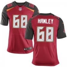Men's Nike Tampa Bay Buccaneers #68 Joe Hawley Elite Red Team Color NFL Jersey