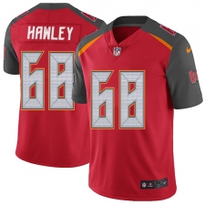 Men's Nike Tampa Bay Buccaneers #68 Joe Hawley Red Team Color Vapor Untouchable Limited Player NFL Jersey