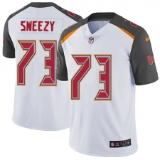 Men's Nike Tampa Bay Buccaneers #73 J. R. Sweezy White Vapor Untouchable Limited Player NFL Jersey