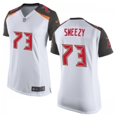 Women's Nike Tampa Bay Buccaneers #73 J. R. Sweezy Game White NFL Jersey