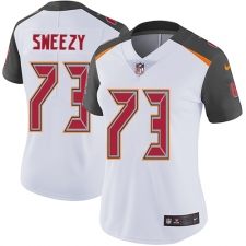 Women's Nike Tampa Bay Buccaneers #73 J. R. Sweezy White Vapor Untouchable Limited Player NFL Jersey