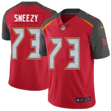 Youth Nike Tampa Bay Buccaneers #73 J. R. Sweezy Red Team Color Vapor Untouchable Limited Player NFL Jersey