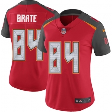 Women's Nike Tampa Bay Buccaneers #84 Cameron Brate Red Team Color Vapor Untouchable Limited Player NFL Jersey