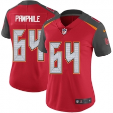 Women's Nike Tampa Bay Buccaneers #64 Kevin Pamphile Elite Red Team Color NFL Jersey