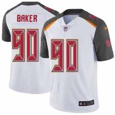 Men's Nike Tampa Bay Buccaneers #90 Chris Baker White Vapor Untouchable Limited Player NFL Jersey