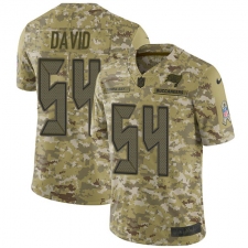 Youth Nike Tampa Bay Buccaneers #54 Lavonte David Limited Camo 2018 Salute to Service NFL Jersey