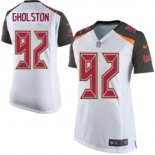 Women's Nike Tampa Bay Buccaneers #92 William Gholston Game White NFL Jersey