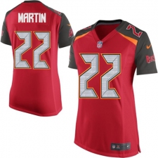Women's Nike Tampa Bay Buccaneers #22 Doug Martin Game Red Team Color NFL Jersey