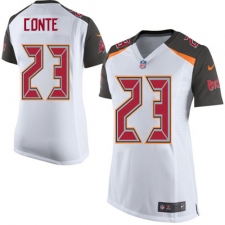 Women's Nike Tampa Bay Buccaneers #23 Chris Conte Game White NFL Jersey