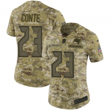 Women's Nike Tampa Bay Buccaneers #23 Chris Conte Limited Camo 2018 Salute to Service NFL Jersey