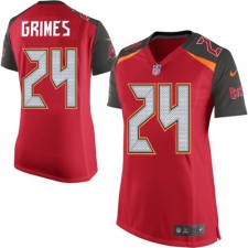 Women's Nike Tampa Bay Buccaneers #24 Brent Grimes Game Red Team Color NFL Jersey