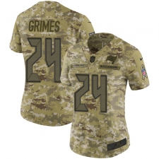 Women's Nike Tampa Bay Buccaneers #24 Brent Grimes Limited Camo 2018 Salute to Service NFL Jersey