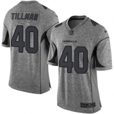 Men's Nike Arizona Cardinals #40 Pat Tillman Limited Gray Gridiron NFL Jersey