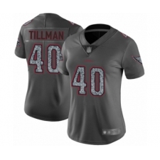 Women's Arizona Cardinals #40 Pat Tillman Limited Gray Static Fashion Football Jersey