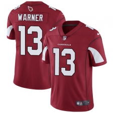 Men's Nike Arizona Cardinals #13 Kurt Warner Red Team Color Vapor Untouchable Limited Player NFL Jersey
