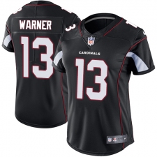 Women's Nike Arizona Cardinals #13 Kurt Warner Elite Black Alternate NFL Jersey