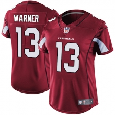 Women's Nike Arizona Cardinals #13 Kurt Warner Red Team Color Vapor Untouchable Limited Player NFL Jersey