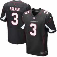 Men's Nike Arizona Cardinals #3 Carson Palmer Elite Black Alternate NFL Jersey